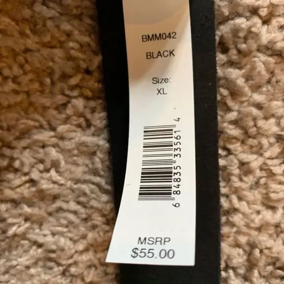 Harley-Davidson Men's XL 42/44 Embossed Genuine Leather Belt, Black New - Picture 5 of 9